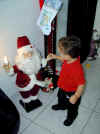 Santa! (he's shorter than me!)