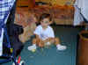 Making a mess in the cabin