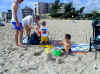 Hanging out at the beach with the Escuage's