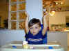 Horay! I blew out the candles!