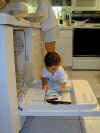 Unloading the dishwasher...
